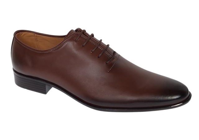 Pantofi barbati eleganti din piele naturala - Maro Cognac Havana 51
